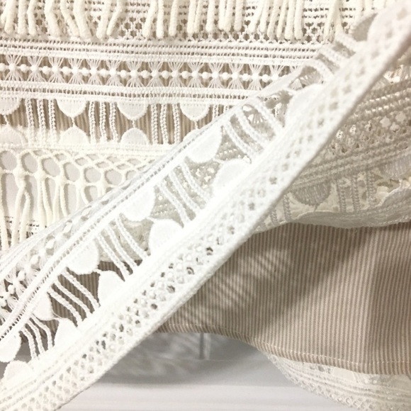 NWT Greylin White Fringe Blouse - Picture 2 of 5